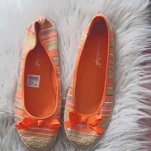 NWT American Eagle Canvas Ballet Flats size 8